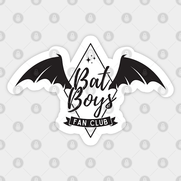 Bat Boys Fan Club Rhysand Azriel Cassian Acotar Book Lover, Night Court, A court of thorns and roses SJM merch Sticker by JDVNart